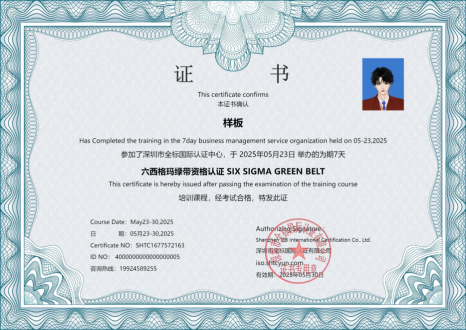 六西格玛绿带